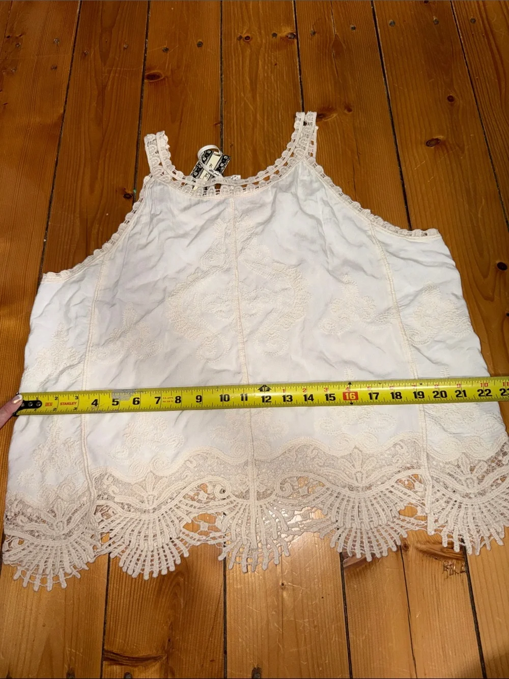 Ultra Pink Cream Lace-Trim Camisole NWT size XL